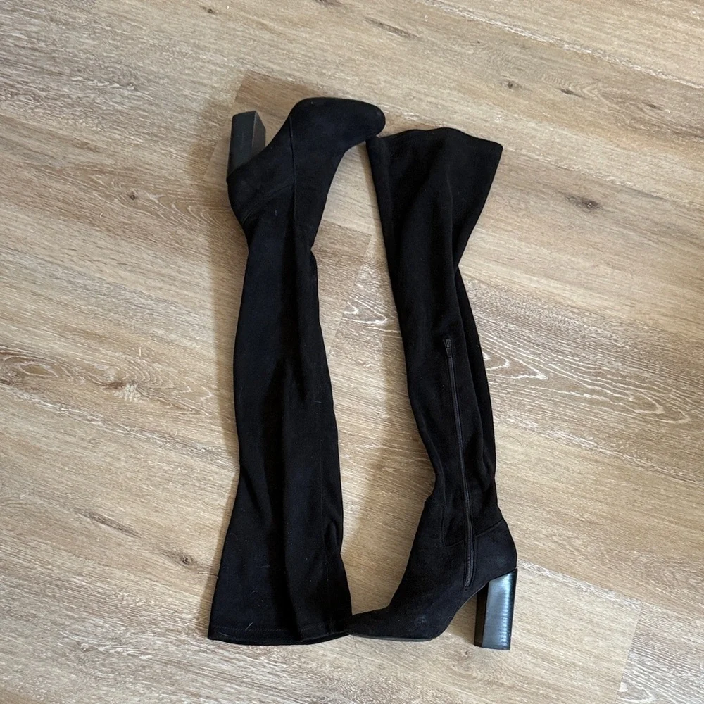 Jeffrey Campbell perouze Black Over-the-Knee thigh high Boots